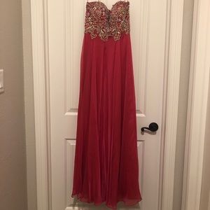 Jovani beaded prom dress